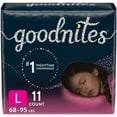 thumbnail image 1 of GoodNites Youth Youth Absorbent Underwear Large 68 to 95 lbs. 53363, 44 Ct, 1 of 5