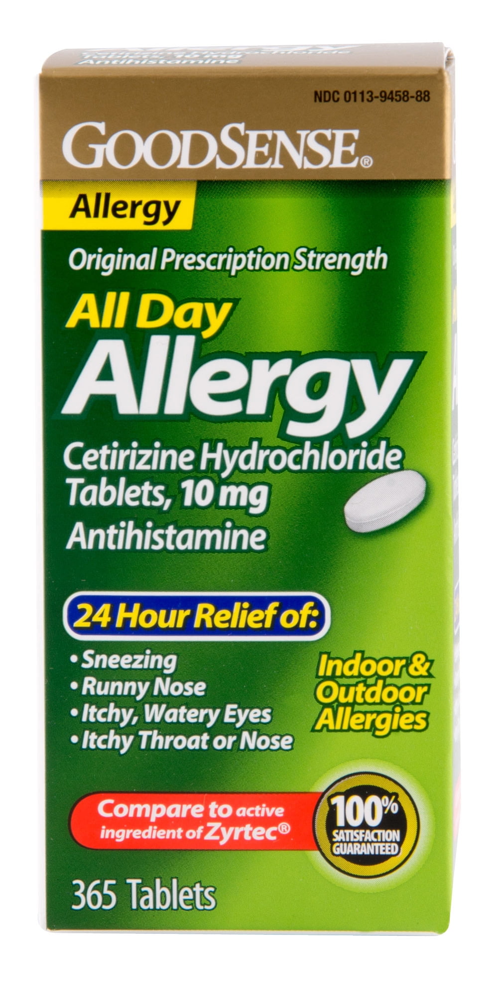 GoodSense All Day Allergy Cetirizine HCl Tablets, 10 mg, 365 Ct