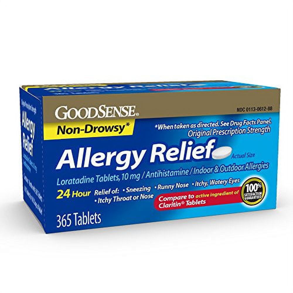 GoodSense Allergy Relief Loratadine Tablets 10 mg, Antihistamine