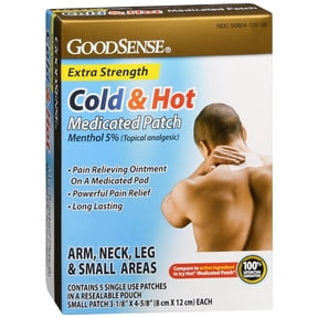 GoodSense Cold & Hot Medicated Patch, 5 Ct (4 pack)