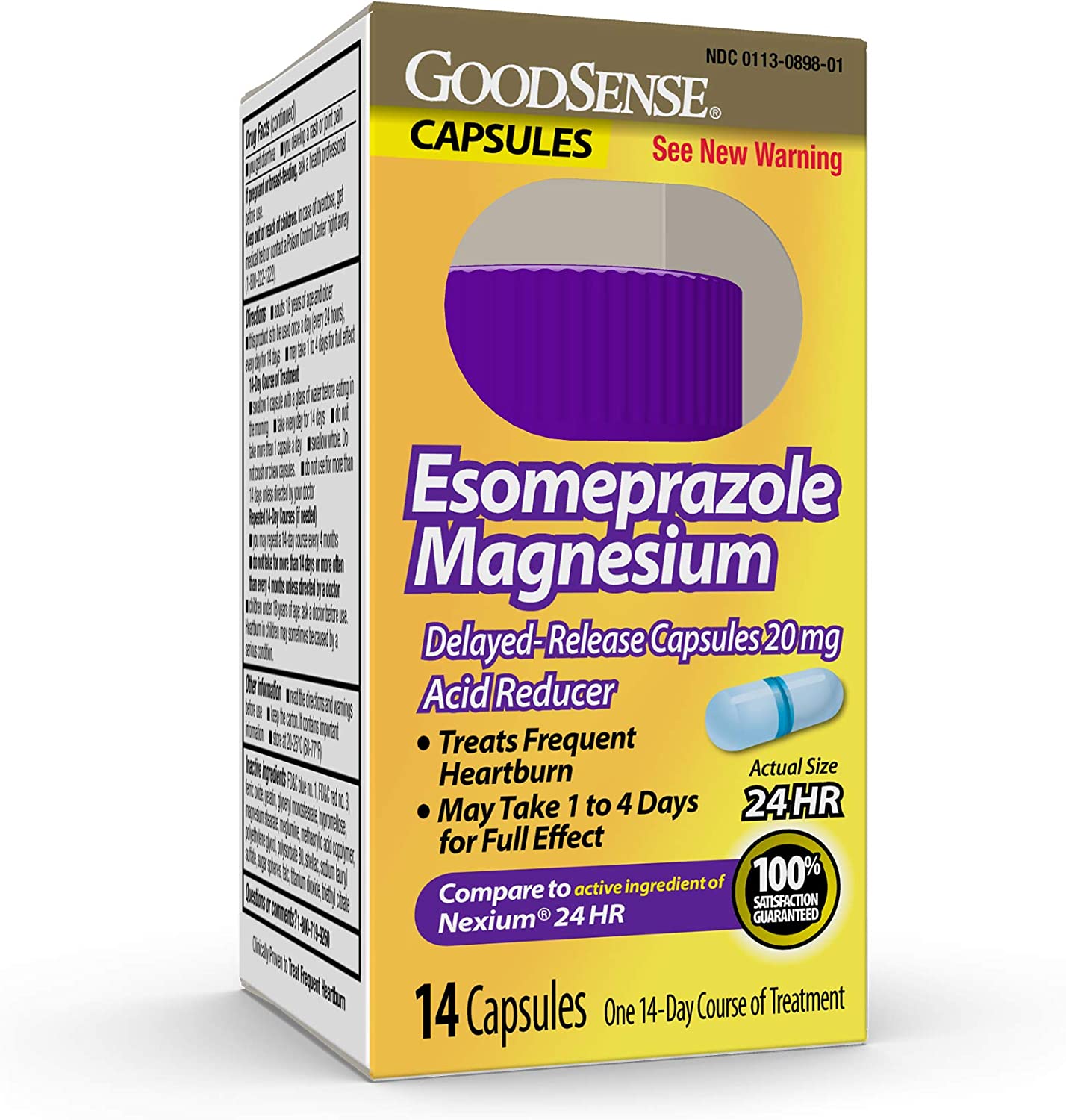 GoodSense Esomeprazole Magnesium Delayed Release Capsules 20 mg, Proton Pump Inhibitor (PPI