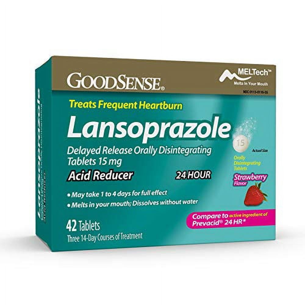 GoodSense Lansoprazole Orally Disintegrating Tablets 15mg, Acid Reducer