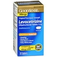 thumbnail image 1 of GoodSense Levocetirizine Dihydrochloride Tablets, 5 mg, Antihistamine, All Day Allergy Relief, 35 Count, 1 of 11