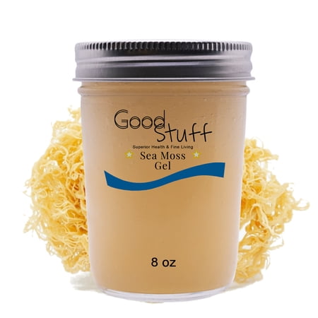 GoodStuff Premium Organic Wildcrafted Irish Sea Moss Gel, 8oz