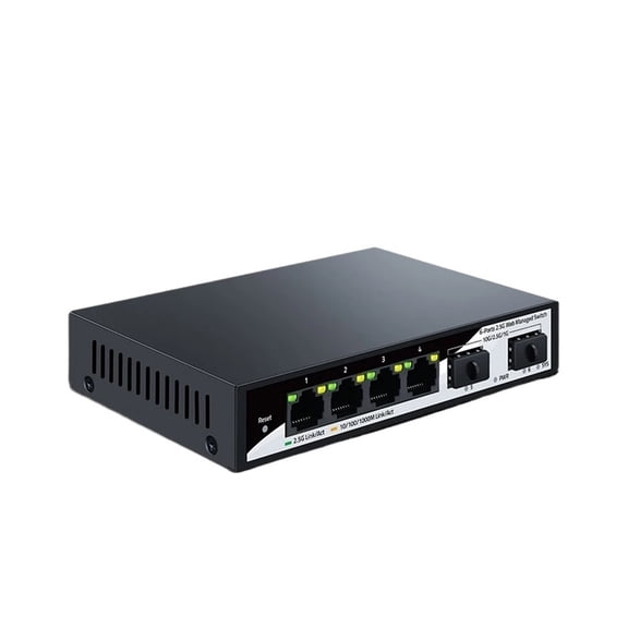 GoodTop 2.5GbE Manad Switch 6 Port 2.5GBASE-T Network Switcher