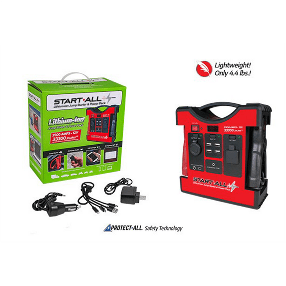 Goodall JP-12-2500T Start All 2500A Jump Pack with AC DC USB Power Ports