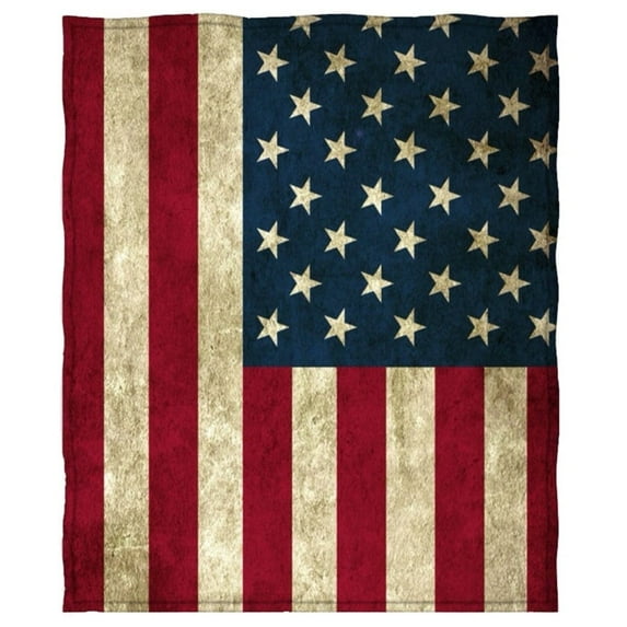 Goodbath American Flag Blanket,USA Flag Throw Blanket for Couch Sofa Bed Memorial Day Gift for Teens Boys Girls, 60 x 50 inches