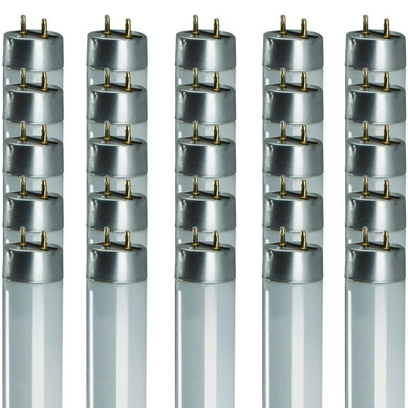 Goodbulb F32T8 32W 48 Inch T8 Fluorescent Light Bulb, 3500K Medium Bi-Pin Base, 3050 Lu, 25-Pack