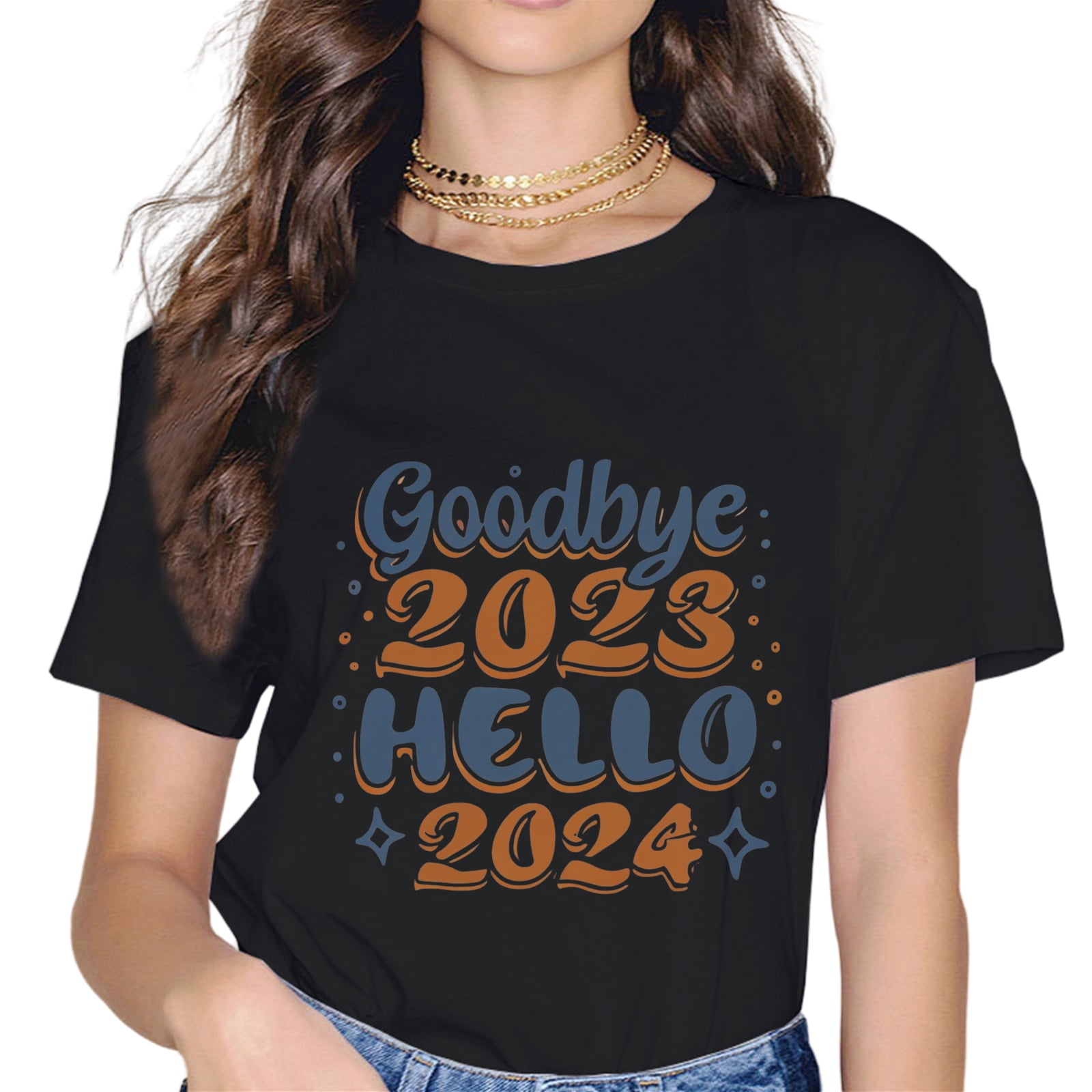 Goodbye 2023 Hello 2024 Gifts For New Year 2024 TShirt