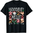 Goodbye 2024 Hello 2025 Christmas Fun design TShirt