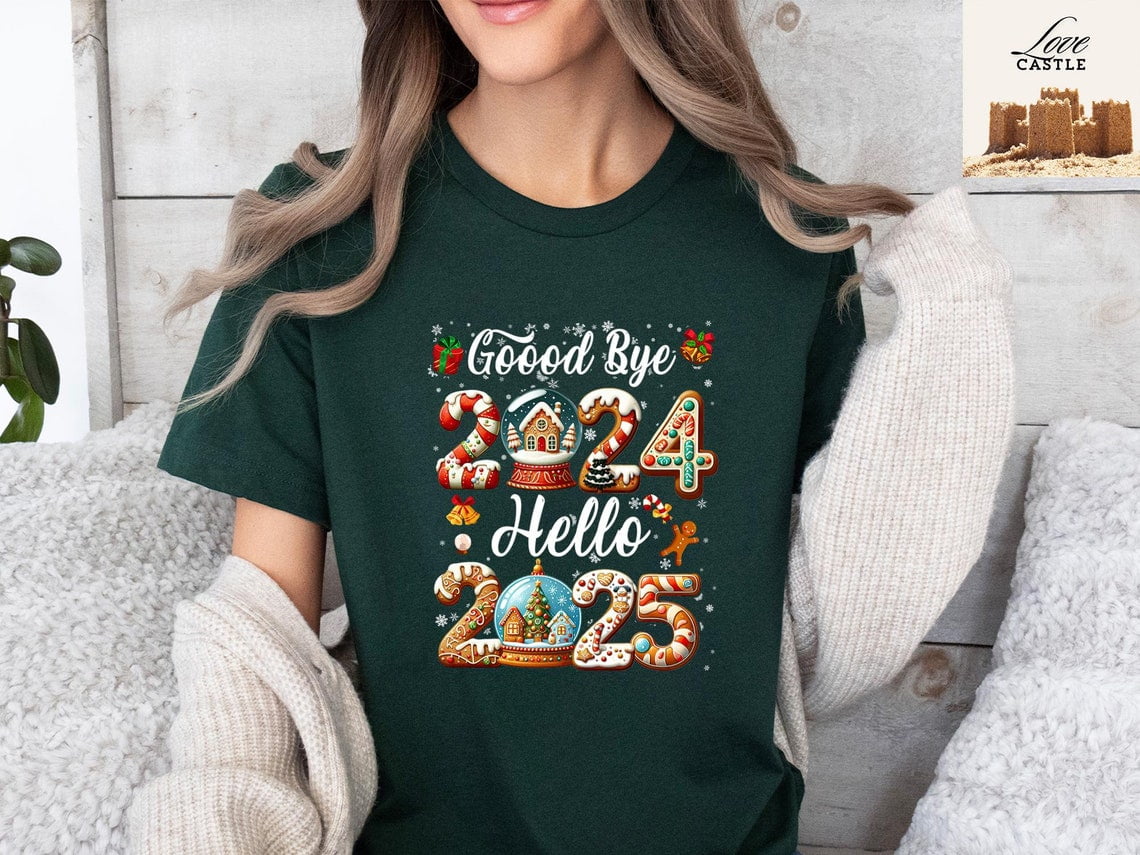 Goodbye 2024 Hello 2025, Hello 2025, Happy New Year 2025 Shirt