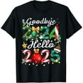 Goodbye 2024 hello 2025 merry christmas happy new year 2025 t shirt