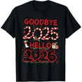 thumbnail image 1 of Goodbye 2025 Hello 2026 Merry Christmas Happy New Year 2026 T-Shirt TShirt, 1 of 4