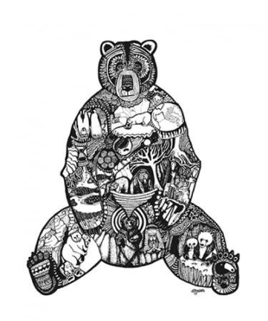 Goodbye Bear Canvas Art - Liz Ash (20 x 24)