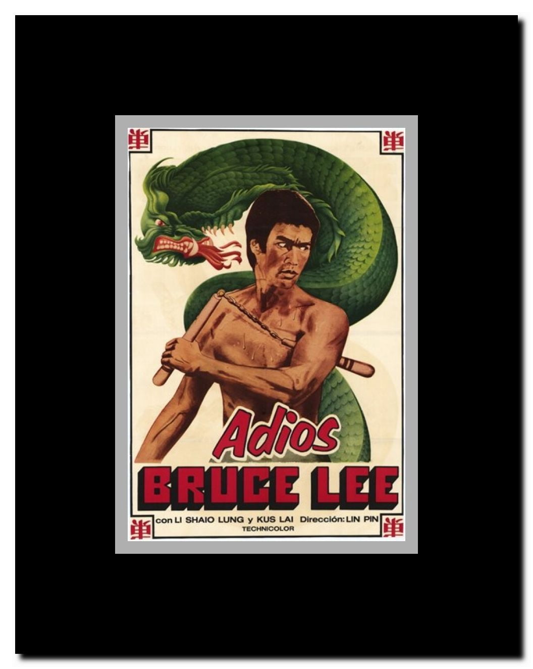 Goodbye Bruce Lee Framed Movie Poster