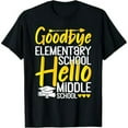 thumbnail image 1 of Goodbye Elementary School Hello Middle School Graduation T-Shirt, 1 of 7