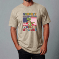 thumbnail image 1 of Goodbye Kindergarten Hello 1st Grade Dinosaur Theme Unisex Tee,S- 5XL, 1 of 2