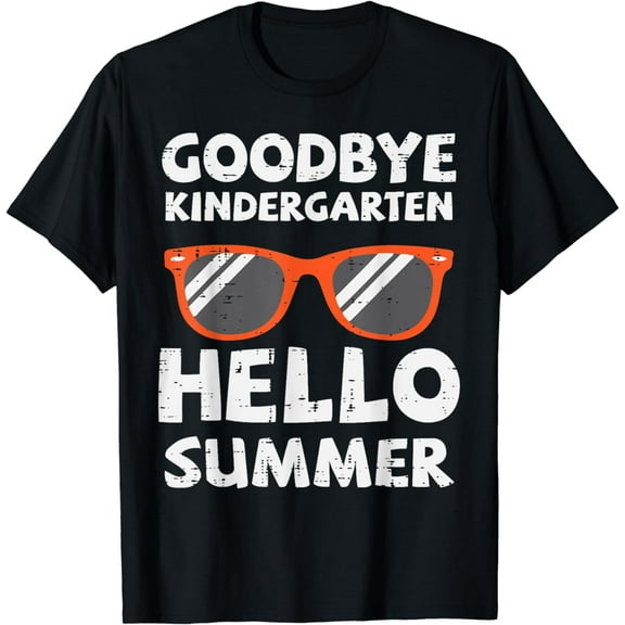 Goodbye Kindergarten Hello Summer Last Day Graduation Boys T-Shirt