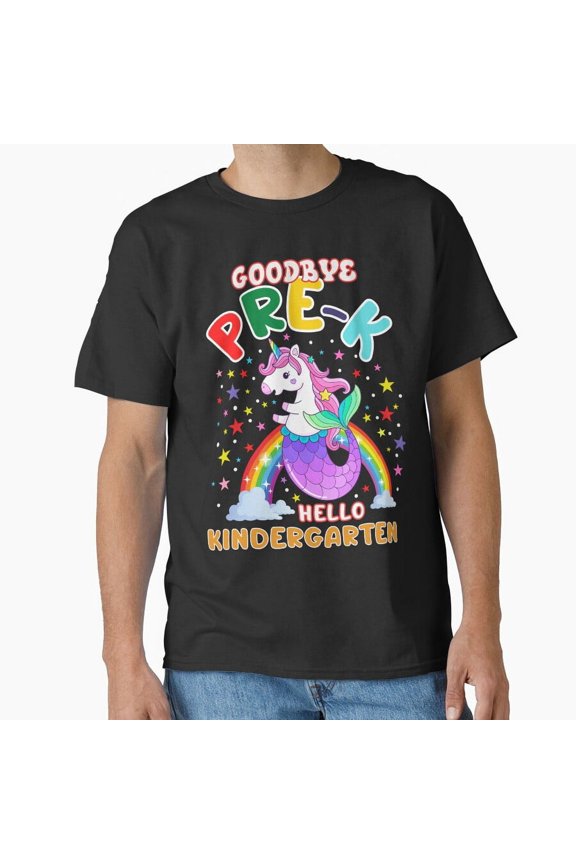 Goodbye Pre Kindergarten Hello Kindergarten Early Childhood Transition T-Shirt
