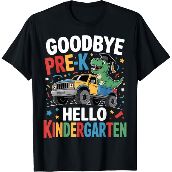 Goodbye PreK Hello Kindergarten Preschool Graduation 2026 T-Shirt