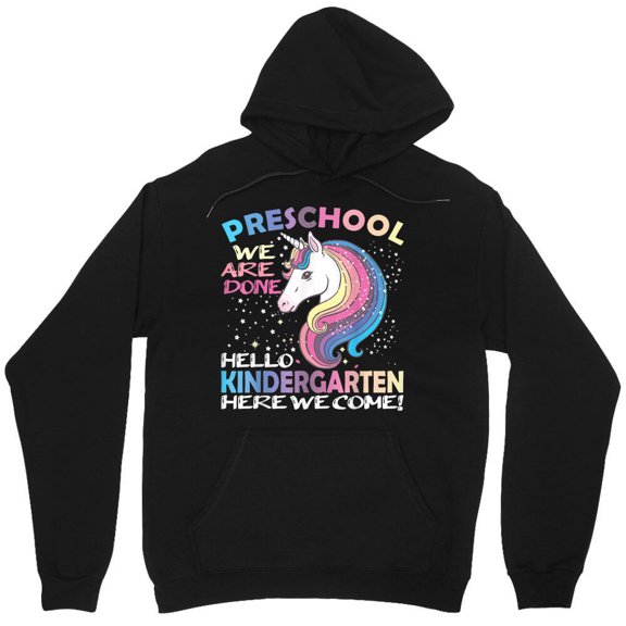 Goodbye Preschool Graduation Hello Kindergarten Graphic Pre-K Unicorn - Limited Edition M2524 Unisex Hoodie, Up to Size 5XL