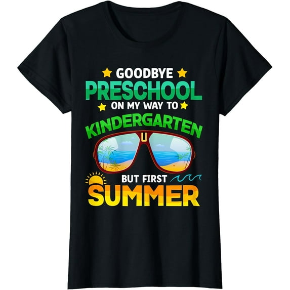 Goodbye Preschool Graduation Kindergarten Hello Summer T-Shirt