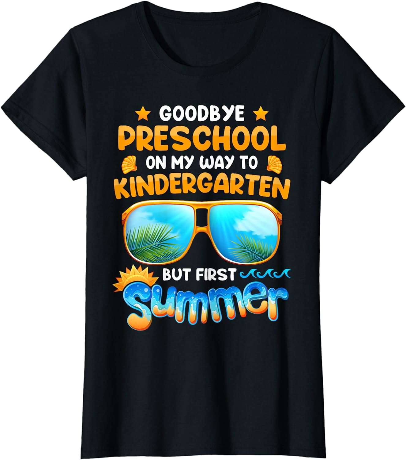  Goodbye Preschool Graduation To Kindergarten Summer T-Shirt - Walmart.com Bildidee 