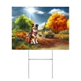 thumbnail image 1 of Goodbye Summer Border Collie Hello Fall Time for School Yard Sign Borders Dog Lovers Gifts Idea Outdoor Home Lawn Garden Porch Decor - 02014, 1 of 5