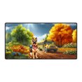 thumbnail image 1 of Goodbye Summer German Shepherd Hello Fall Time for School Desk Mat Full Keyboard Mouse Pad Alsatian Dog Lover Gifts Large Mousepad - 02014, 1 of 5