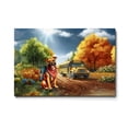 thumbnail image 1 of Goodbye Summer Pitbull Hello Fall Time for School Horizontal Matte Canvas Poster Terrier Dog Lover Wall Art Home Decor - 02014, 1 of 5