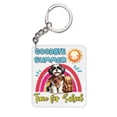 thumbnail image 1 of Goodbye Summer Shih Tzu Hello Fall Time for School Acrylic Keychain Lion Dog Lover Gifts Collar Charm Tag Keyring - 02014, 1 of 5