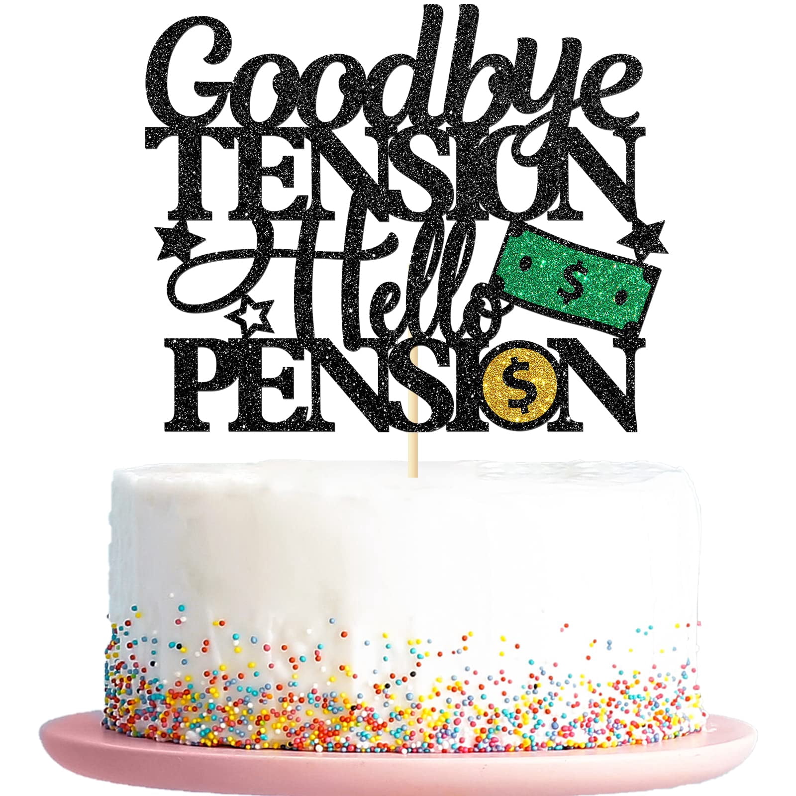 Gartenflagge „GOODBYE TENSION HELLO PENSION“ – Doppelseitig Bedruckt, 30,5 X 45,7 Cm, Aus Polyester (für Rentner, Ruhestand, Geschenk)