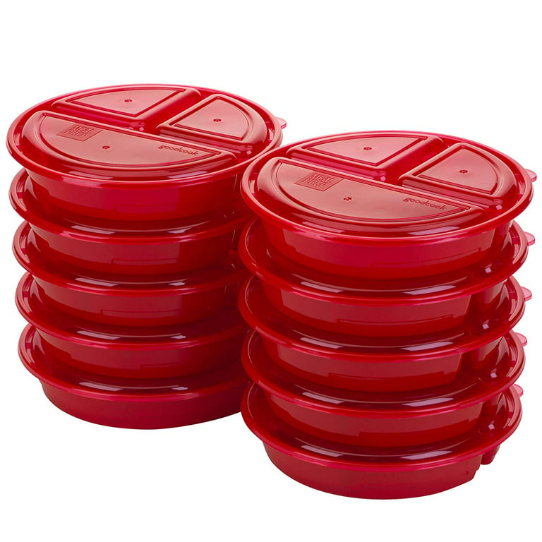 GoodCook Containers + Lids Meal Prep 1 Compartment 4 Cup - 10