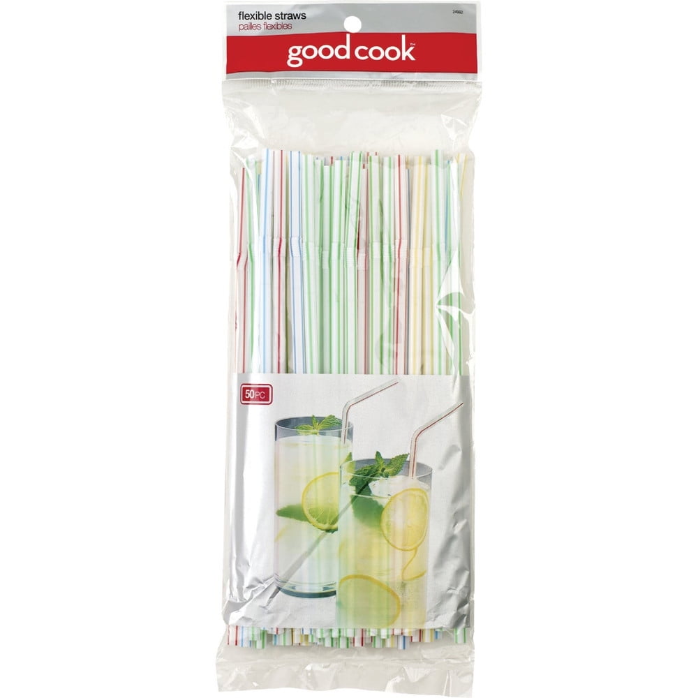Goodcook 9 In. Plastic Flex Straw (50-Count) 24992 24992 647492