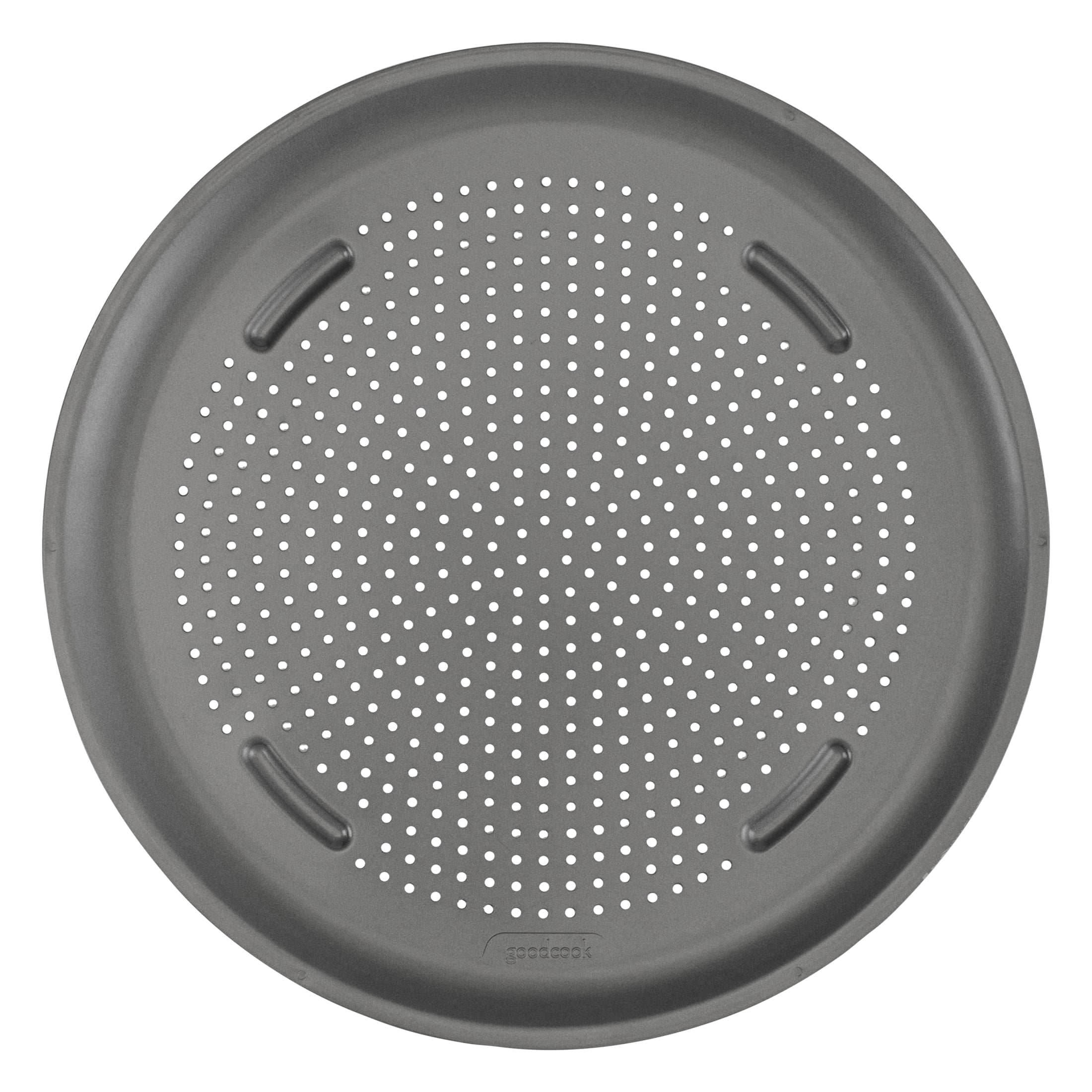 GoodCook 15.75" Black Nonstick Perforated Pizza Pan