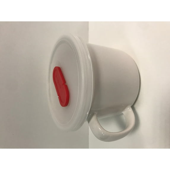 Goodcook Ceramic Mug with Vented Lid, 20oz