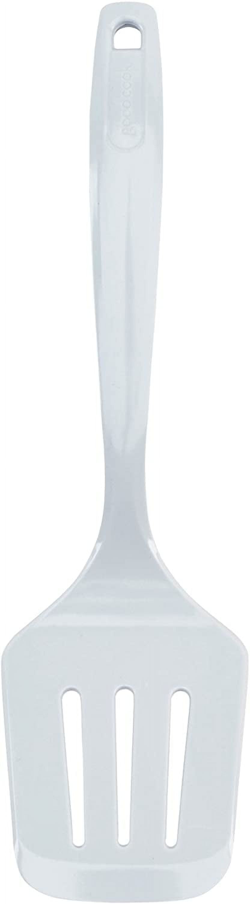 Goodcook Classic 12-inch White Melamine Slotted Spatula Cooking Turner