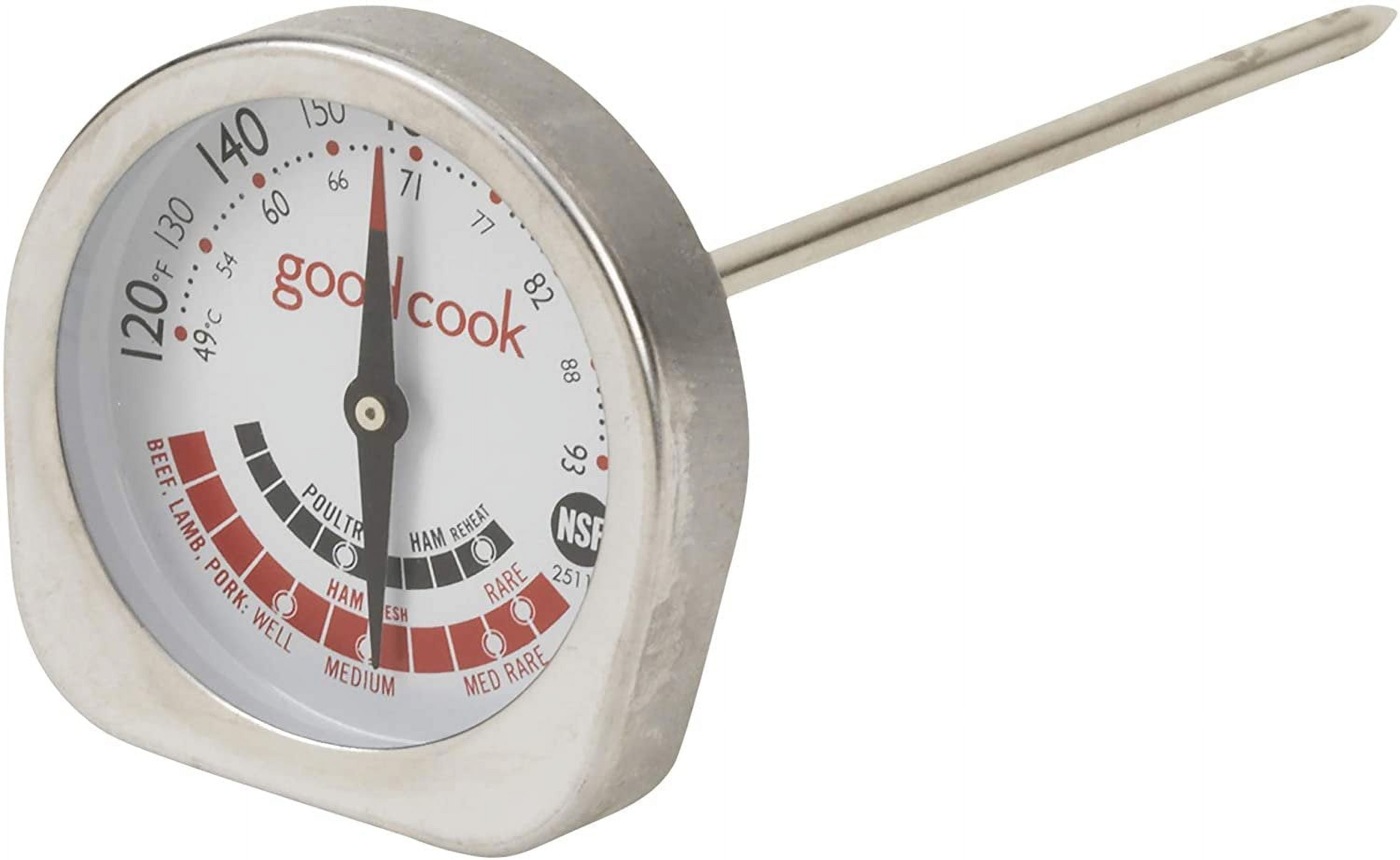 Goodcook Good Cook Classic Meat Thermometer NSF Approved, 1, Bright