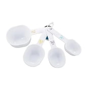 GoodCook Plastic Measuring Cup Set, White, 4-Piece