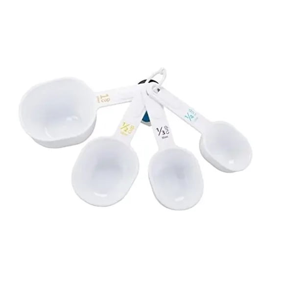 GoodCook Plastic Measuring Cup Set, White, 4-Piece