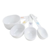 GoodCook Plastic Measuring Cup Set, White, 4-Piece