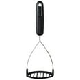 thumbnail image 1 of Stainless Steel Potato Masher, Black Nylon Handle, GoodCook, 1 of 5