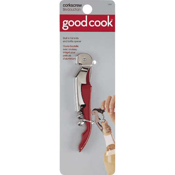Goodcook Waiter's Corkscrew Bottle Opener - Pack of 2 Residential Use, Standard Application