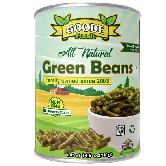 Goode Foods Cut Green Beans 14.5 oz Can