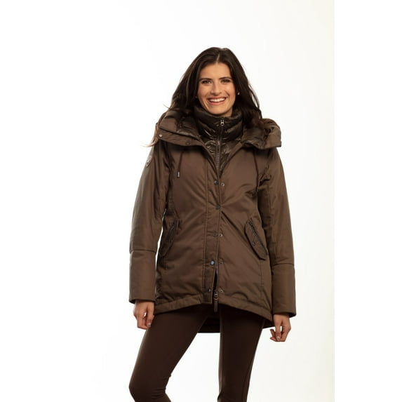 Goode Rider Elite Down Coat- Olive Brown- L