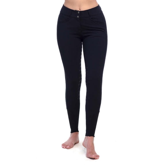 Goode Rider Elite Womens Full Seat Black Breech Size 28L