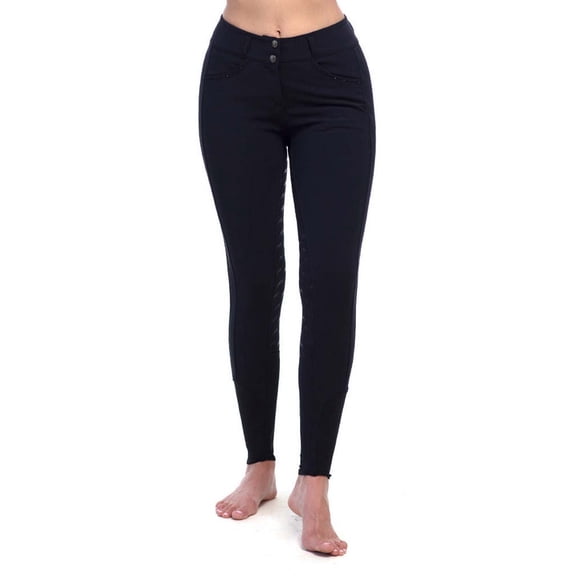 Goode Rider Elite Womens Full Seat Black Breech Size 34R
