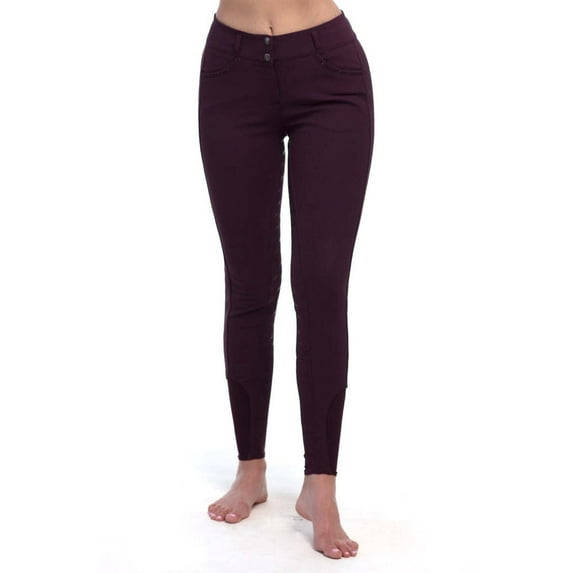 Goode Rider Elite Womens Full Seat Plum Breech Size 24L
