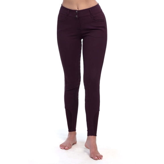 Goode Rider Elite Womens Full Seat Plum Breech Size 24L