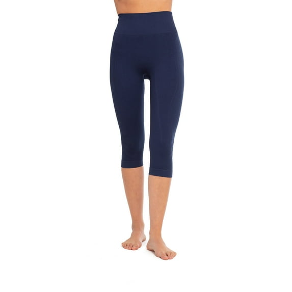 Goode Rider Womens Bodyshaper Crop Indigo Tights Size M
